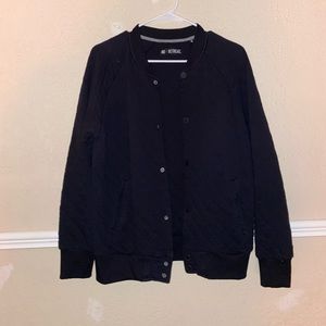 Black bomber jacket